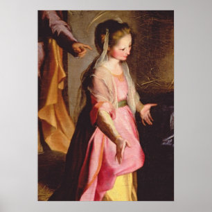 The Adoration of the Child, 1597 Poster