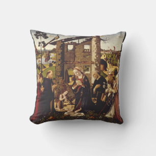 The Adoration of the Child with Saints and Donors Cushion