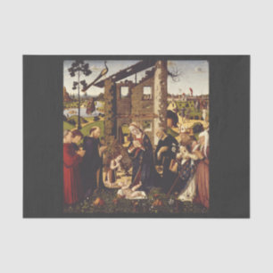 The Adoration of the Child with Saints and Donors Tissue Paper