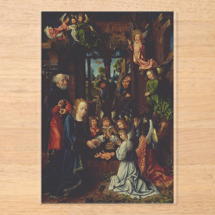The Adoration of the Christ Child Acrylic Invitations