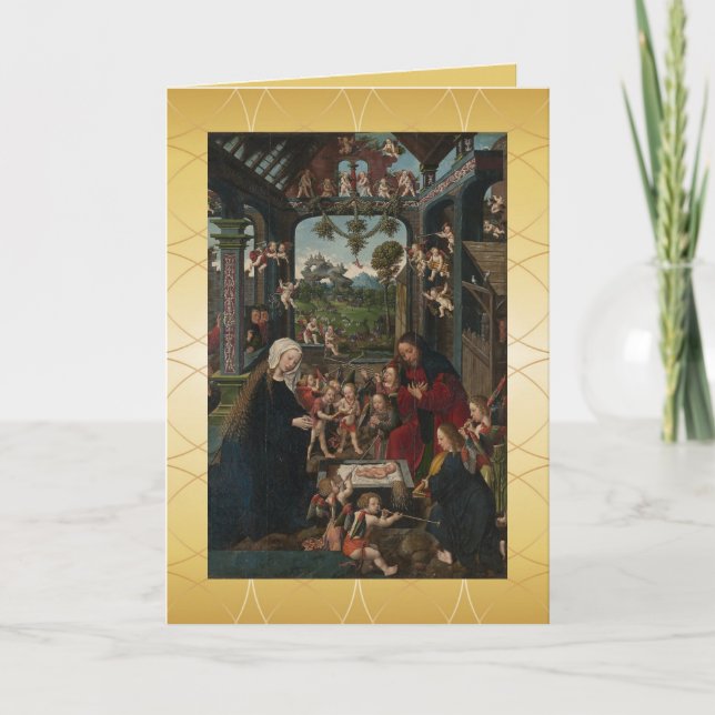 The Adoration of the Christ Child Holiday Card (Front)