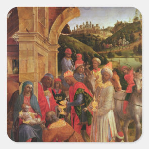 The Adoration of the Kings Square Sticker