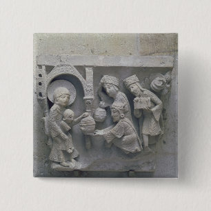 The Adoration of the Magi 15 Cm Square Badge