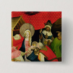The Adoration of the Magi 2 15 Cm Square Badge