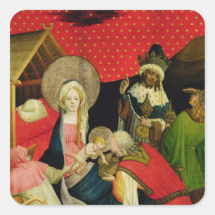 The Adoration of the Magi 2 Square Sticker