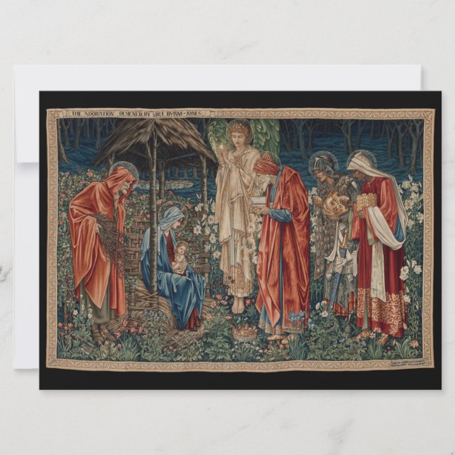 The Adoration of the Magi (by Edward Burne-Jones) Card (Front)