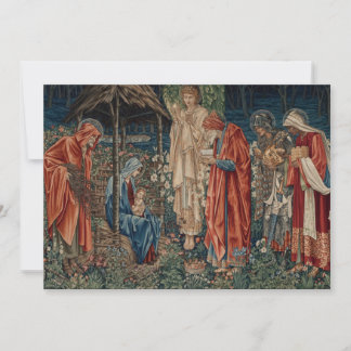 The Adoration of the Magi by Edward Burne-Jones Holiday Card