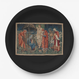 The Adoration of the Magi (by Edward Burne-Jones) Paper Plate