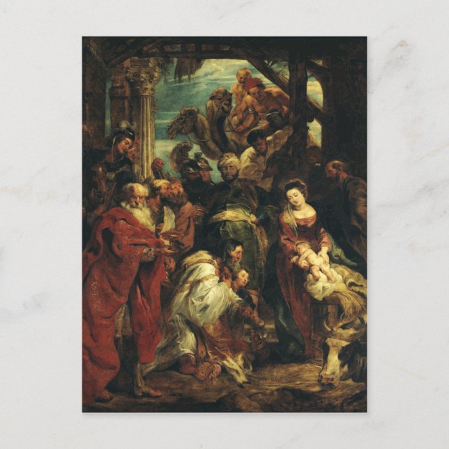 The Adoration of the Magi by Peter Paul Rubens Postcard (Front)