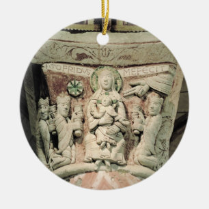 The Adoration of the Magi, column capital (stone) Ceramic Ornament