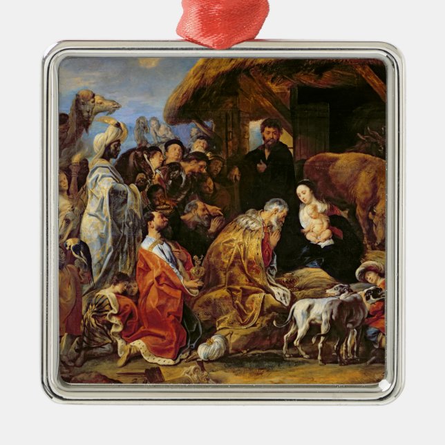 The Adoration of the Magi Metal Tree Decoration (Front)