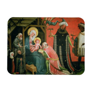 The Adoration of the Magi (oil on panel) Magnet