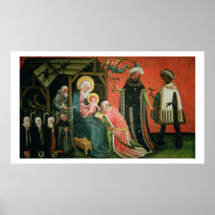 The Adoration of the Magi (oil on panel) Poster