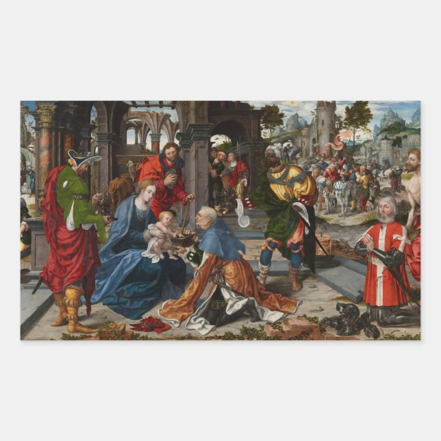 The Adoration of the Magi Rectangular Sticker (Front)
