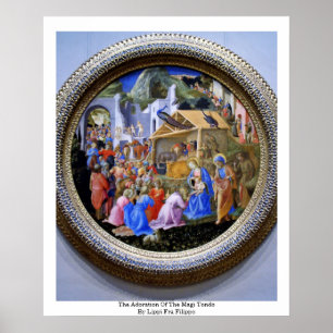 The Adoration Of The Magi TondoBy Lippi Fra Filipo Poster