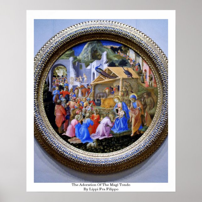 The Adoration Of The Magi TondoBy Lippi Fra Filipo Poster (Front)