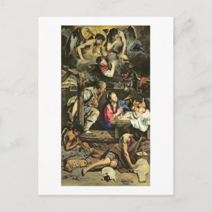 The Adoration of the Shepherds, 1612 (oil on canva Postcard