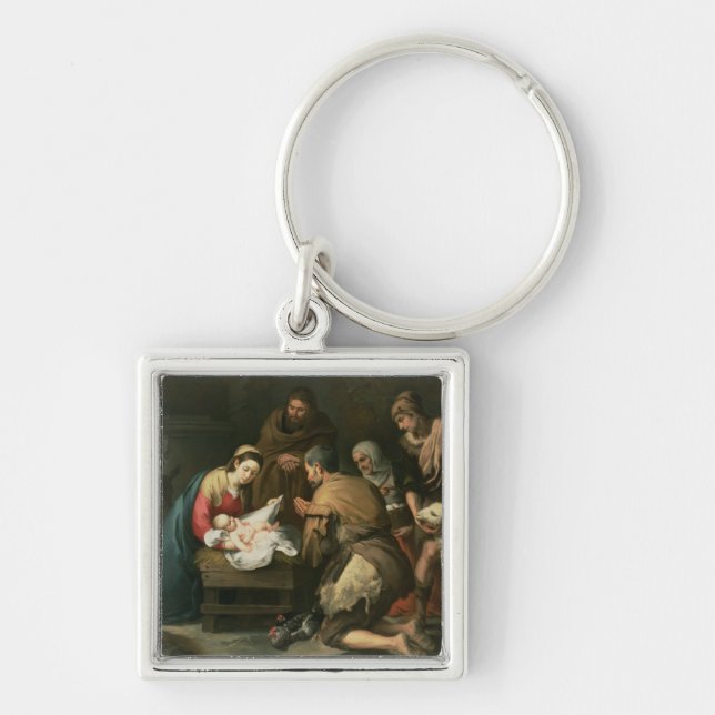 The Adoration of the Shepherds, c.1650 Key Ring (Front)