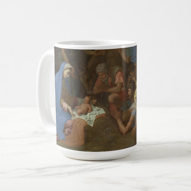 The Adoration of the Shepherds circa 1653 Coffee Mug (Front Left)