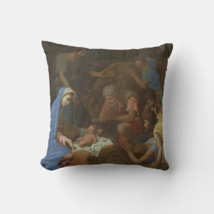 The Adoration of the Shepherds circa 1653 Cushion