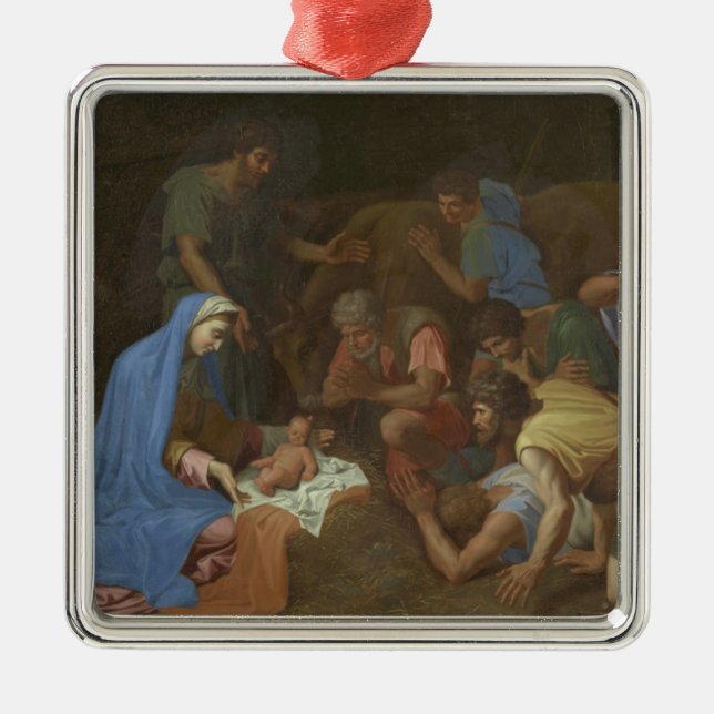 The Adoration of the Shepherds circa 1653 Metal Tree Decoration (Front)