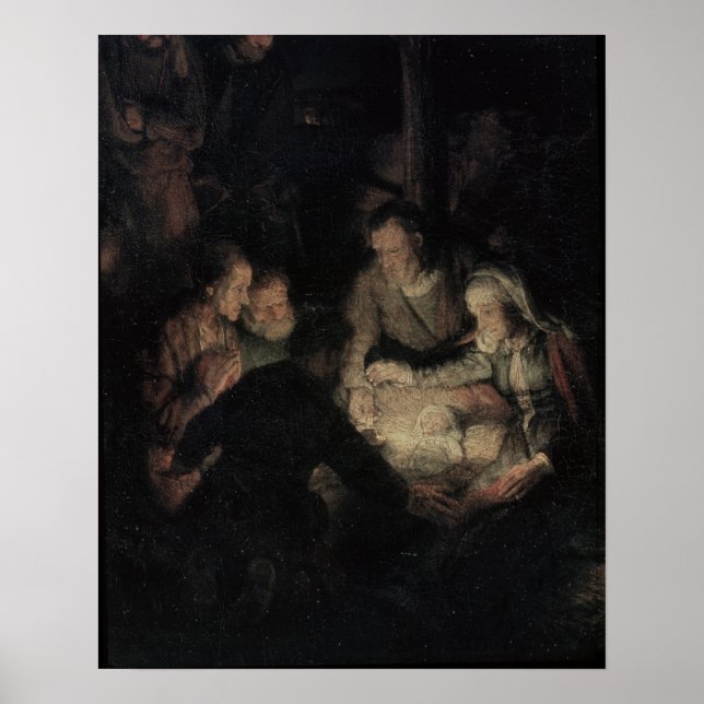 The Adoration of the Shepherds, detail, 1646 Poster (Front)