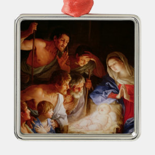 The Adoration of the Shepherds Metal Ornament