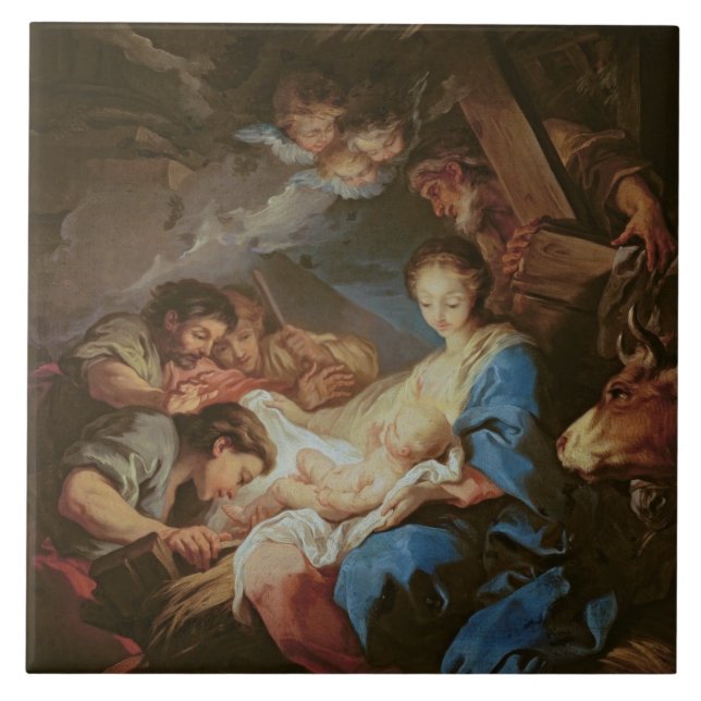 The Adoration of the Shepherds (oil on canvas) 2 Tile (Front)