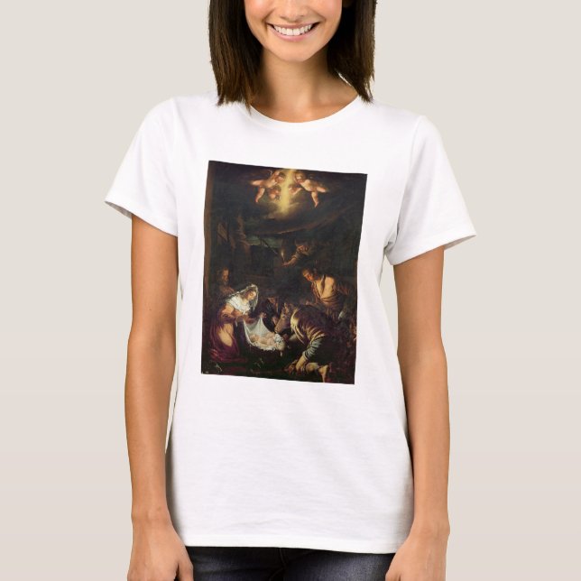 The Adoration of the Shepherds (oil on canvas) T-Shirt (Front)