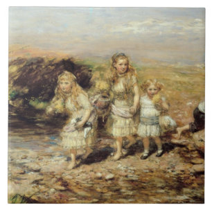 The Adventure, 1883 (oil on canvas) Tile