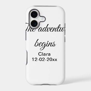 The adventure begins add name date year place