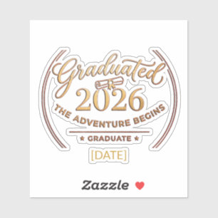 The Adventure Begins / Class of 2026 Sticker