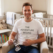 The Adventure Begins Cute New Baby Announcement