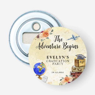 The Adventure Begins Graduation Favour Bottle Opener