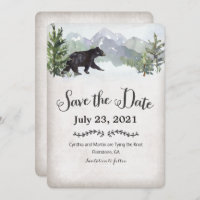 The Adventure Begins Rustic Save the Date