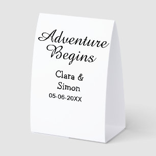 The adventure begins wedding couple name datsimple