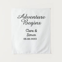 The adventure begins wedding couple name datsimple