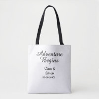 The adventure begins wedding couple name datsimple