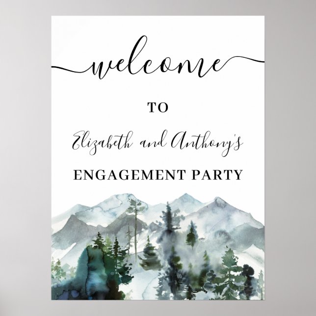 The Adventure Begins Wilderness Engagement Welcome Poster (Front)