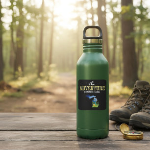 The Adventure Starts Here Michigan Square Sticker