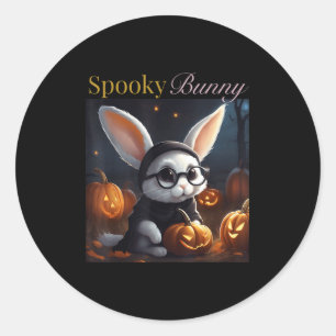 The Adventures Of Halloween Bunny_ A Fun-filled Ha Classic Round Sticker