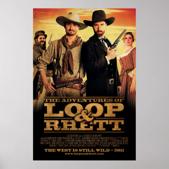 "The Adventures of Loop & Rhett" One Sheet Poster | Zazzle