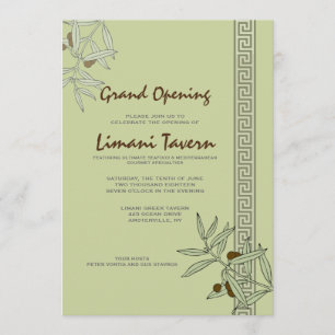 The Aegean Grand Opening Invitation