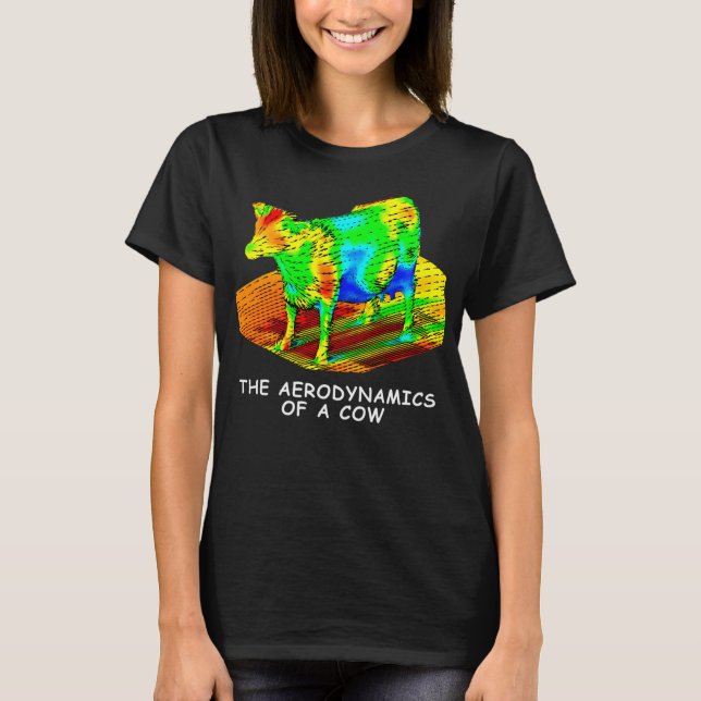 The Aerodynamics Of A Cow T-Shirt (Front)
