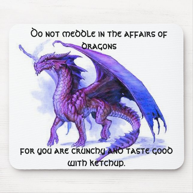 The affairs of dragons mouse pad (Front)