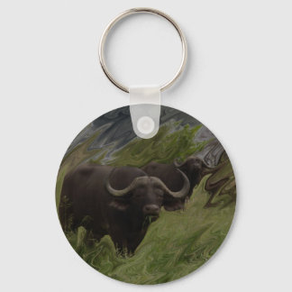 The African Buffalo Key Ring