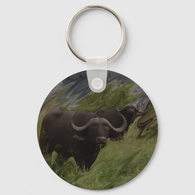 The African Buffalo Key Ring (Front)