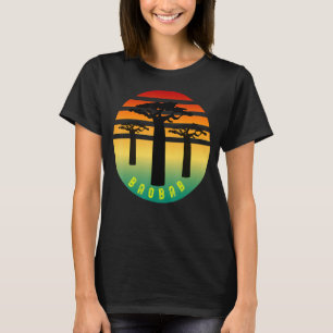 The African Tree Of Life Baobab African Colour Ret T-Shirt