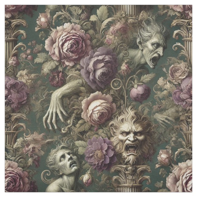 The After Hours Reliquary – Gothic Statement Tile Fabric (Swatch)