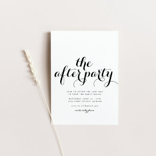 The After Party Wedding Late Night Invitation